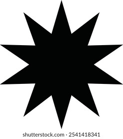 Elementos de Diseño gráfico negro para decoración, Elementos circulares, cuadrados y ovalados, Formas para pegatinas
