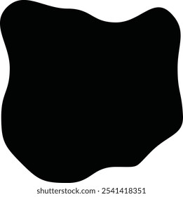 Black graphic design elements for decoration, Circle, Square and Oval Elements, Shapes for Stickers