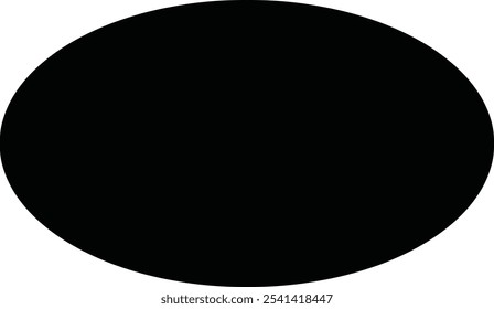 Elementos de Diseño gráfico negro para decoración, Elementos circulares, cuadrados y ovalados, Formas para pegatinas
