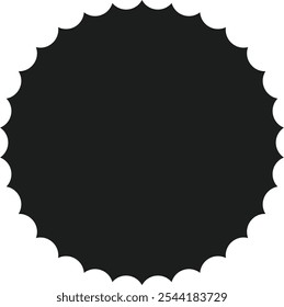 Elementos de Diseño gráfico negro para decoración, Formas geométricas, Elementos circulares, cuadrados y ovalados, Formas para pegatinas