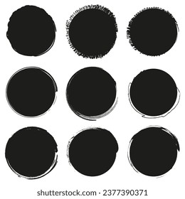 elementos gráficos negros para el diseño de productos, banners y botones. Ilustración vectorial. EPS 10.