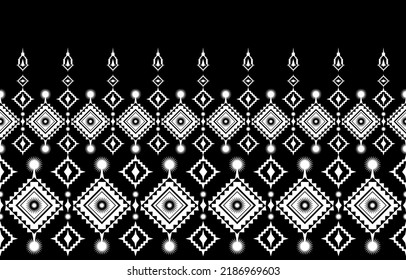 Schwarze grafische Stoffmuster Druck, Tapeten, Kleidung, Umhüllung, Gewebe, Textilien, Stoffmuster Design-Schablonen Schablonen und andere Designs.							