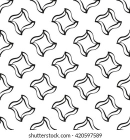 Black graphic pattern background vector. Modern stylish texture.