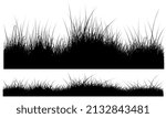 black grass silhouette, black grass vector