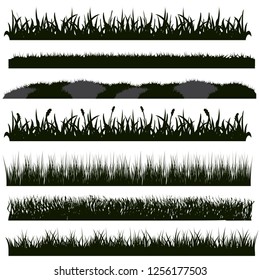 Black Grass Silhouettes