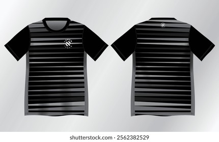 black and gray abstract background pattern for sport jersey design mockup