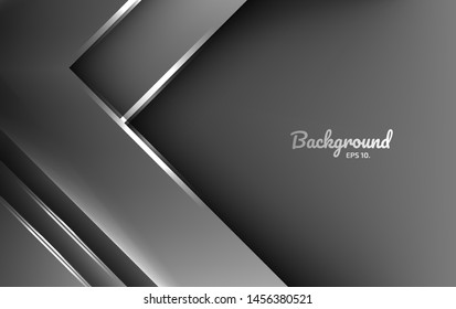 Black and gray abstract vector background images Modern geometric design concepts 