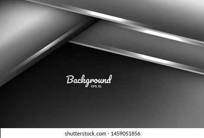 Black and gray abstract vector background images Modern geometric design concepts 