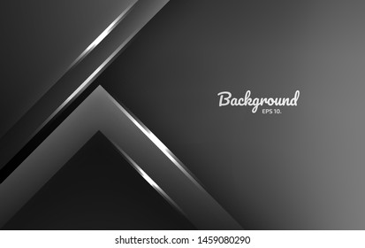 Black and gray abstract vector background images Modern geometric design concepts 