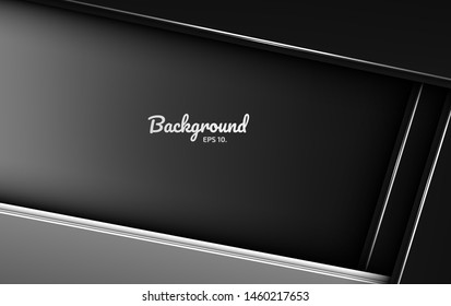 Black and gray abstract vector background images Modern geometric design concepts 