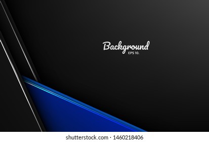Black and gray abstract vector background images Modern geometric design concepts 