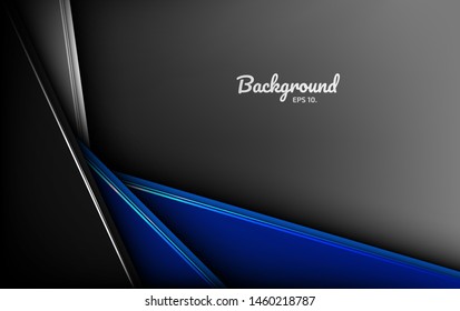 Black and gray abstract vector background images Modern geometric design concepts 