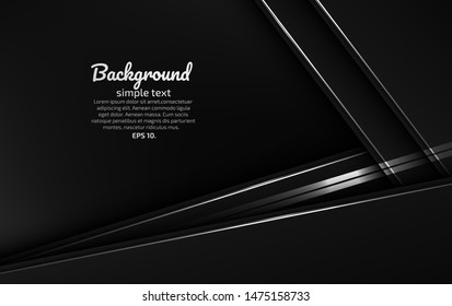 Black and gray abstract vector background images Modern geometric design concepts