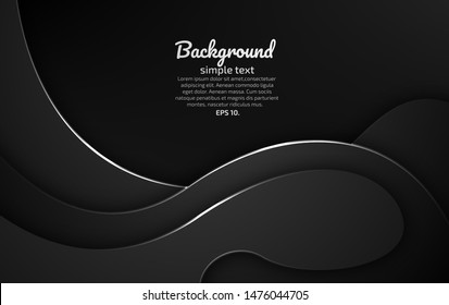 Black and gray abstract vector background images Modern geometric design concepts 