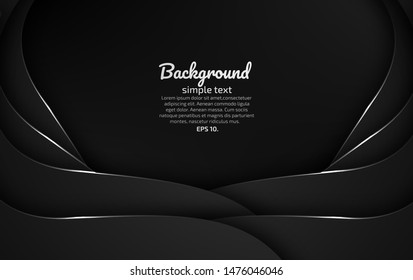 Black and gray abstract vector background images Modern geometric design concepts 