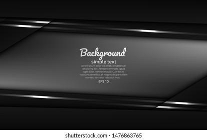 Black and gray abstract vector background images Modern geometric design concepts 