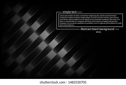 Black and gray abstract vector background images Modern geometric design concepts 