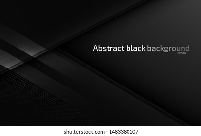 Black and gray abstract vector background images Modern geometric design concepts 