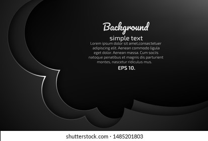 Black and gray abstract vector background images Modern geometric design concepts 