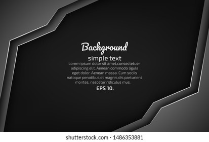 Black and gray abstract vector background images Modern geometric design concepts 