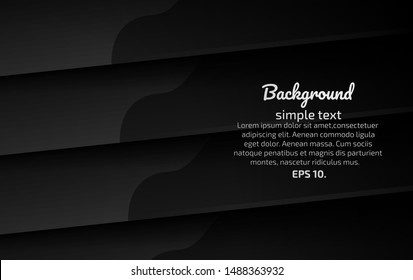 Black and gray abstract vector background images Modern geometric design concepts 