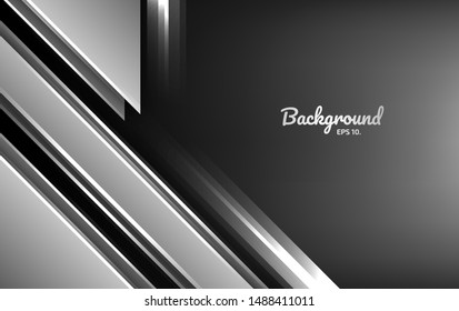 Black and gray abstract vector background images Modern geometric design concepts 