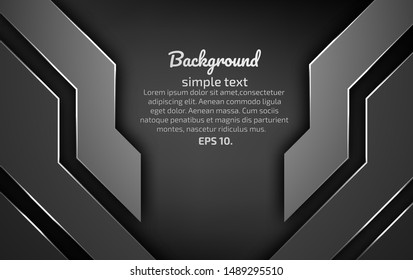 Black and gray abstract vector background images Modern geometric design concepts 