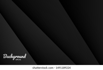 Black and gray abstract vector background Modern creative geometric design ideas For invitation cards or online media