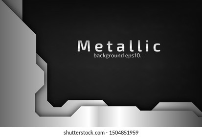 Black and gray abstract vector background images Modern geometric design concepts