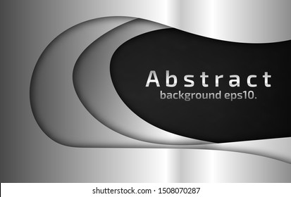 Black and gray abstract vector background images Modern geometric design concepts