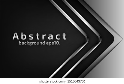 Black and gray abstract vector background images Modern geometric design concepts