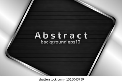 Black and gray abstract vector background images Modern geometric design concepts