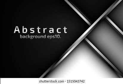 Black and gray abstract vector background images Modern geometric design concepts