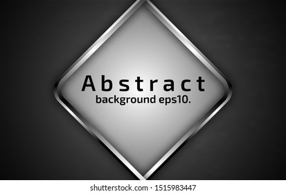 Black and gray abstract vector background image Modern geometric design concept