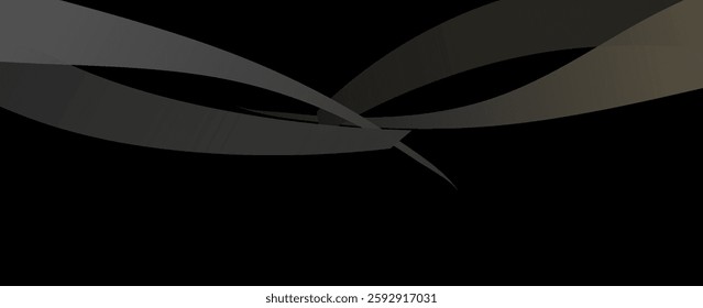  black and gray abstract wide horizontal banner with hexagon carbon fiber grid and orange luminous lines. Technology vector background, abstract. eps 10