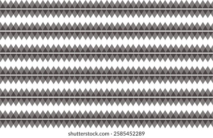 black gray background, Abstract gray spiky horizontal strip line repeat seamless on white background, rapport patter print, diamond patter print