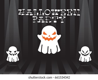 Black and gray background design for Halloween party.