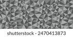 Black gray Background with Triangle Pattern vector