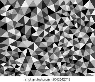 Black and gray Background with Triangle Pattern Vector Art