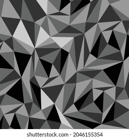 Black , Gray background with triangular pattern, vector