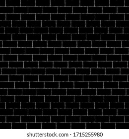 Black and gray brick wall background. Vector design.