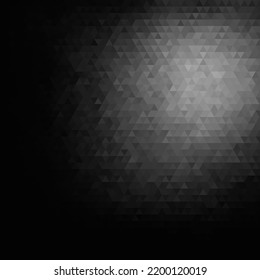 Black gray geometric triangles. Abstract illustration. Design element.