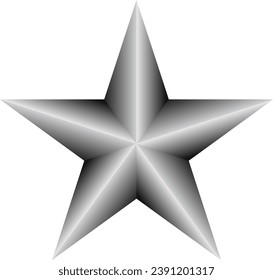 black gray gradient lone star icon