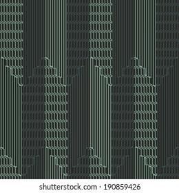 Black, Gray and Green Irregular Mesh Textured Striped Pattern