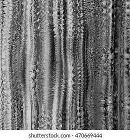 Black and gray image. Art abstract glitch textured background. Pattern Vector.