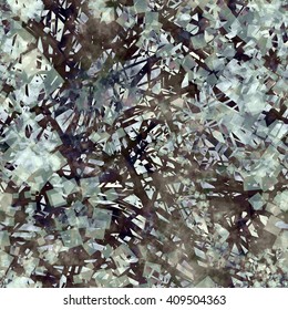 Black and gray. Like a branch. Abstract seamless vector pattern.