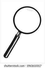 black and gray magnifying glass to magnify the image of everything