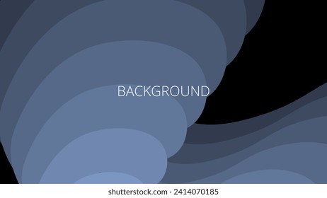 Fondo abstracto moderno negro y gris con ondas degradadas