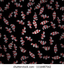 Black, gray and orange on colors. Cute background. Doodles pattern. Seamless pattern Nice fabric pattern. Vector design. It can be used on wallpaper, wrapping boxes, mug prints, baby apparels etc.