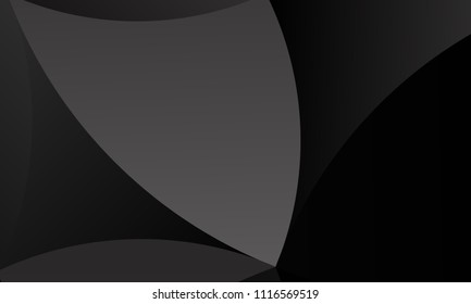 Black, gray polygon background. Vector imitation of the 3D illustration. Pattern with triangles of different scale. Elegant backdrop